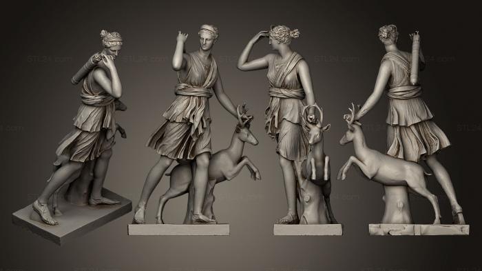 Statues antique and historical (Artemis, STKA_1100) 3D models for cnc
